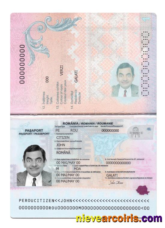 Romania passport 2021-present